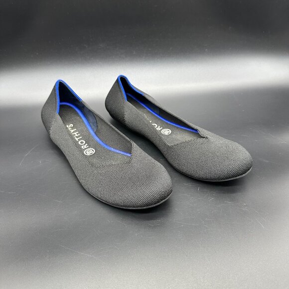 Rothy's Shoes - Rothys Ballet Flats Shoes Womens Size 11 Black Round Slip On Business Casual